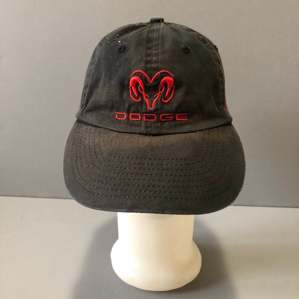 BLACK EMBROIDERED DODGE RAM GRAB LIFE BASEBALL HAT TRUCKER CAP ADJUSTABLE